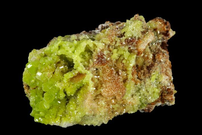 Vibrant Green Pyromorphite Crystal Cluster - China #115473